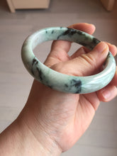 Load image into Gallery viewer, 64mm Certified Type A 100% Natural light green/dark green/yellow/purple bamboo forest Jadeite Jade bangle BS75-4153
