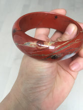 Load image into Gallery viewer, 58mm 100% natural red jasper stone(红碧玉,鸡血石) bangle SY100
