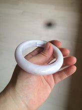 Load image into Gallery viewer, 54mm Certified 100% natural Type A olive green/white/purple jadeite jade bangle AX96-5190
