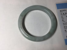 Load image into Gallery viewer, 56.4 mm certificated Type A 100% Natural light green Jadeite Jade bangle BK44-7848
