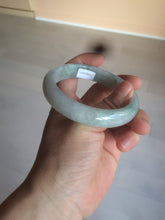 Load image into Gallery viewer, 57.5mm certified 100% natural type A light green/white jadeite jade bangle Q122-0037
