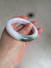 Load image into Gallery viewer, 54mm Certified 100% natural Type A olive green/white/purple jadeite jade bangle AX96-5190
