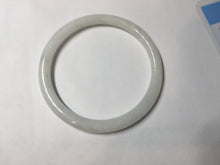 Load image into Gallery viewer, 55.6mm 100% natural Type A icy watery light green white slim round cut jadeite jade bangle AD113-8104
