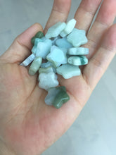 Load image into Gallery viewer, Type A 100% Natural light green/white/purple jadeite Jade star Pendant necklace group F152
