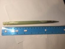 Load image into Gallery viewer, 20.5cm 100% Natural light green yellow black Xiu Jade Serpentine hairpin AW14
