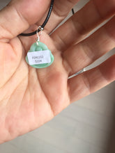 Load image into Gallery viewer, Certified 100% Natural type A sunny green happy Buddha jadeite Jade pendant PB68-5104
