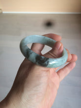 Load image into Gallery viewer, 50.5mm Certified Type A 100% Natural dark green Jadeite Jade oval bangle AJ70-0610
