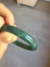 Load image into Gallery viewer, 59.9mm Certified Type A 100% Natural dark green/blue/gray/black Guatemala Jadeite jade bangle AY89-5760
