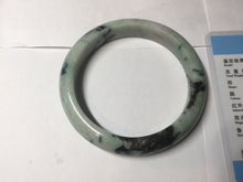 Load image into Gallery viewer, 64mm Certified Type A 100% Natural light green/dark green/yellow/purple bamboo forest Jadeite Jade bangle BS75-4153
