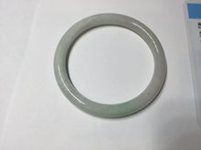 Load image into Gallery viewer, 55mm Certified Type A 100% Natural sunny green purple slim round cut Jadeite Jade bangle Q138-2872
