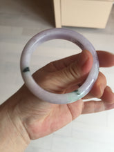 Load image into Gallery viewer, SOld! pleae don&#39;t order. Thanks. 55mm certified 100% natural type A sunny green/purple jadeite jade bangle BN86-8721
