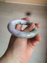 Load image into Gallery viewer, 56.4mm Certified 100% natural Type A green/white/purple/brown jadeite jade bangle AX94-5196
