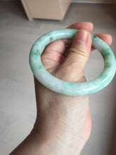 Load image into Gallery viewer, 卖了 56mm certified 100% natural type A sunny green round cut jadeite jade bangle AD116-6633
