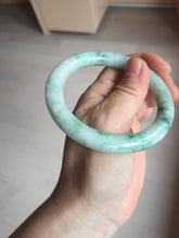 Load image into Gallery viewer, 卖了 56mm certified 100% natural type A sunny green round cut jadeite jade bangle AD116-6633
