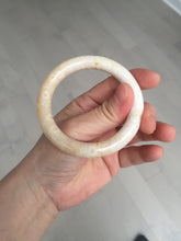 Load image into Gallery viewer, 52.8mm 100% natural beige yellow white round cut Coral Jade (珊瑚玉) bangle SY70
