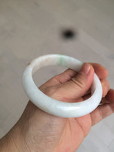 Load image into Gallery viewer, 57.8mm certified  100% natural sunny green/white jadeite jade bangle BF42-1471
