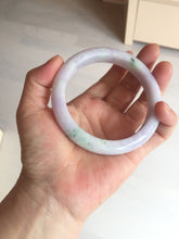 Load image into Gallery viewer, 61.4mm certified 100% natural type A sunny green/purple jadeite jade bangle BN87-8718
