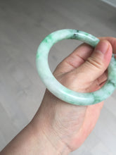 Load image into Gallery viewer, 卖了 56mm certified 100% natural type A sunny green round cut jadeite jade bangle AD116-6633
