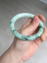 Load image into Gallery viewer, 卖了 56mm certified 100% natural type A sunny green round cut jadeite jade bangle AD116-6633
