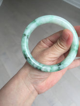 Load image into Gallery viewer, 卖了 56mm certified 100% natural type A sunny green round cut jadeite jade bangle AD116-6633
