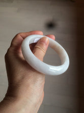 Load image into Gallery viewer, 57.5mm certified 100% natural type A white jadeite jade bangle BF41-1467
