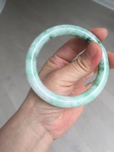 Load image into Gallery viewer, 卖了 56mm certified 100% natural type A sunny green round cut jadeite jade bangle AD116-6633
