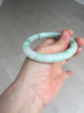 Load image into Gallery viewer, 卖了 56mm certified 100% natural type A sunny green round cut jadeite jade bangle AD116-6633
