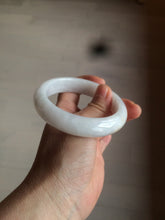 Load image into Gallery viewer, 57.5mm certified 100% natural type A white jadeite jade bangle BF41-1467
