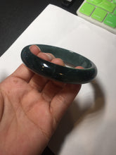 Load image into Gallery viewer, 57.5mm Certified Type A 100% Natural dark green/blue/gray/black Guatemala Jadeite jade bangle BK48-2329
