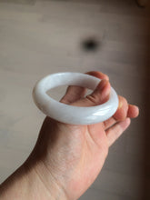 Load image into Gallery viewer, 57.5mm certified 100% natural type A white jadeite jade bangle BF41-1467
