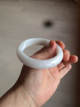 Load image into Gallery viewer, 57.5mm certified 100% natural type A white jadeite jade bangle BF41-1467
