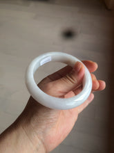 Load image into Gallery viewer, 57.5mm certified 100% natural type A white jadeite jade bangle BF41-1467
