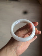 Load image into Gallery viewer, 57.5mm certified 100% natural type A white jadeite jade bangle BF41-1467
