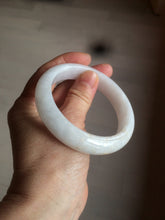 Load image into Gallery viewer, 57.5mm certified 100% natural type A white jadeite jade bangle BF41-1467
