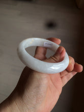 Load image into Gallery viewer, 57.5mm certified 100% natural type A white jadeite jade bangle BF41-1467
