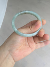 Load image into Gallery viewer, 50.5mm certified Type A 100% Natural icy watery light green red oval Jadeite Jade bangle BQ6-3800
