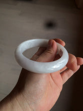 Load image into Gallery viewer, 57.5mm certified 100% natural type A white jadeite jade bangle BF41-1467
