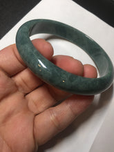 Load image into Gallery viewer, 62.3mm Certified Type A 100% Natural dark green/blue/gray/black Guatemala Jadeite jade bangle BK49-2323
