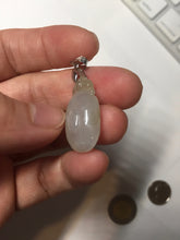 Load image into Gallery viewer, 100% Natural type A icy watery light green/clear Jadeite Jade seashell (福贝)  pendant F149
