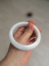 Load image into Gallery viewer, 57.5mm certified 100% natural type A white jadeite jade bangle BF41-1467
