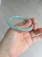 Load image into Gallery viewer, 50.5mm certified Type A 100% Natural icy watery light green red oval Jadeite Jade bangle BQ6-3800
