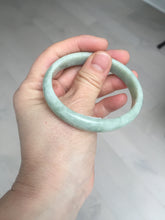 Load image into Gallery viewer, 52mm certified Type A 100% Natural light green oval Jadeite Jade bangle BM94-4461
