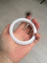 Load image into Gallery viewer, 57.5mm certified 100% natural type A white jadeite jade bangle BF41-1467
