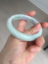 Load image into Gallery viewer, 59mm Certified Type A 100% Natural sunny green purple Jadeite Jade bangle BP40-1180
