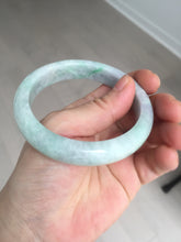 Load image into Gallery viewer, 59mm Certified Type A 100% Natural sunny green purple Jadeite Jade bangle BP40-1180
