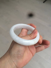 Load image into Gallery viewer, 57.5mm certified 100% natural type A white jadeite jade bangle BF41-1467
