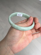 Load image into Gallery viewer, 52mm certified Type A 100% Natural light green oval Jadeite Jade bangle BM94-4461
