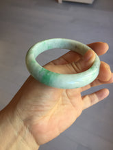 Load image into Gallery viewer, 56mm Certified type A 100% Natural sunny green/white Jadeite bangle AY87-3479
