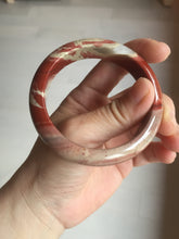 Load image into Gallery viewer, 55mm 100% natural red jasper stone(红碧玉,鸡血石) bangle XY102
