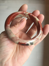 Load image into Gallery viewer, 55mm 100% natural red jasper stone(红碧玉,鸡血石) bangle XY102
